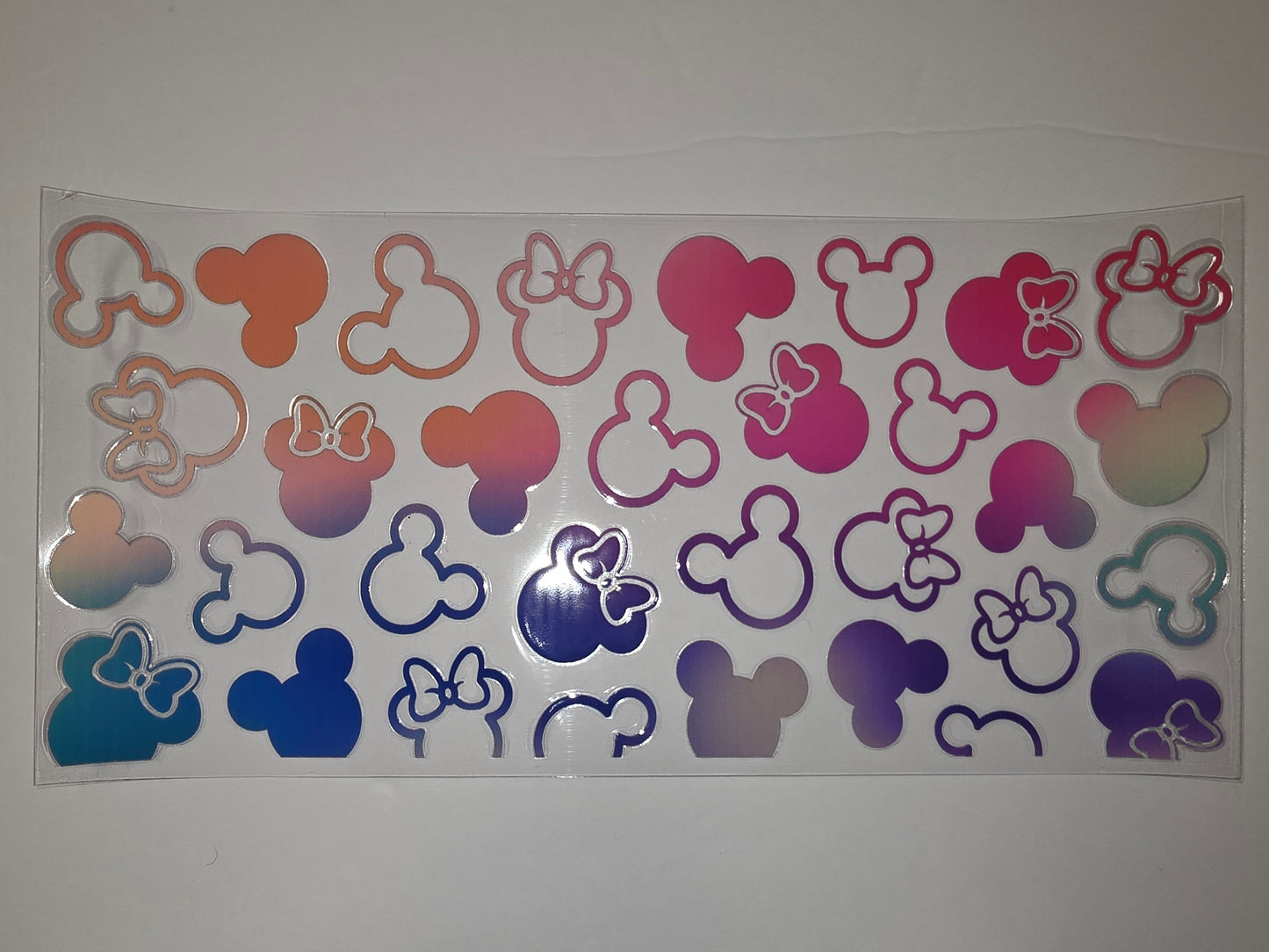 Minnie Mouse Inspired Ombre Tumbler Wraps - Pink, Purple, Blue, Orange Gradients