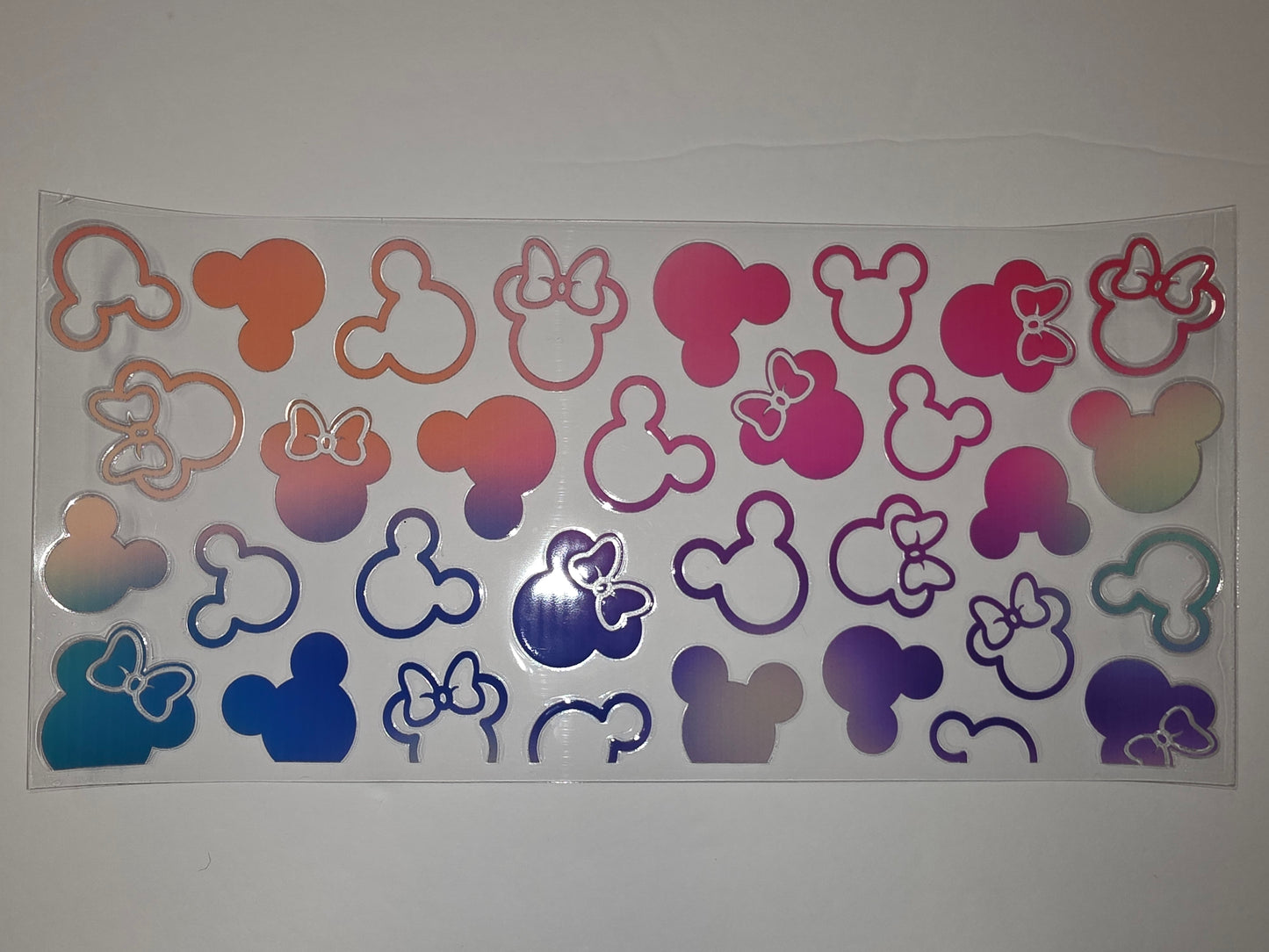 Minnie Mouse Inspired Tumbler Wraps - Gradient Colors & Bows