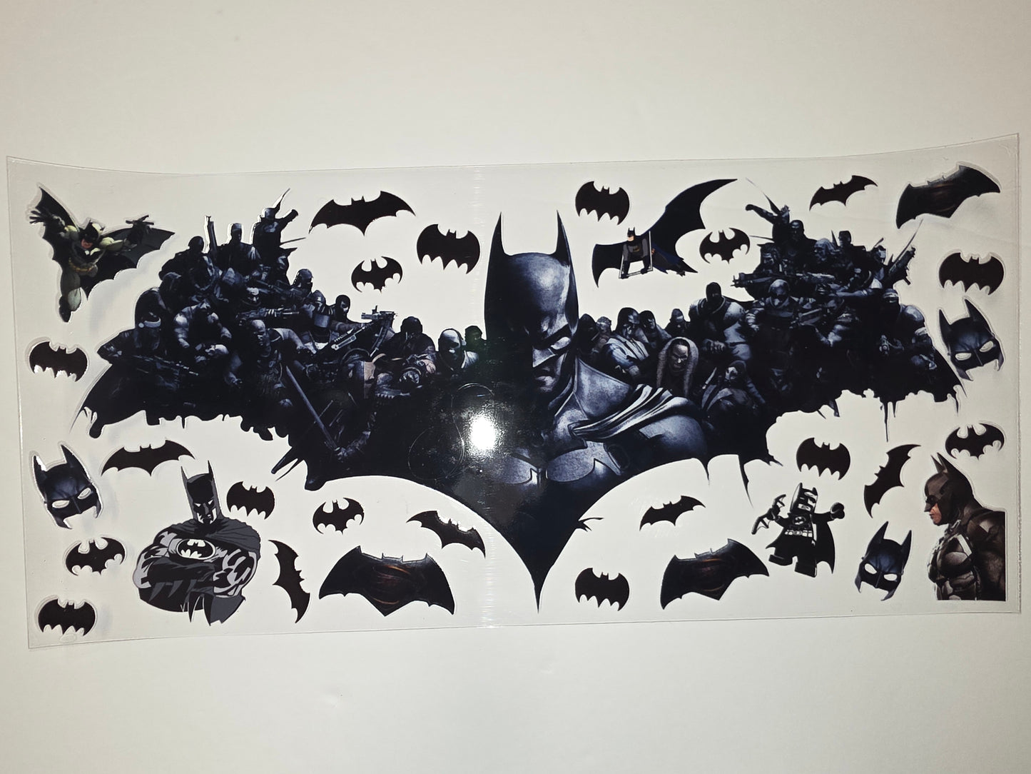 Dark Knight Batman Tumbler Wrap - Black & Grey Superhero Design