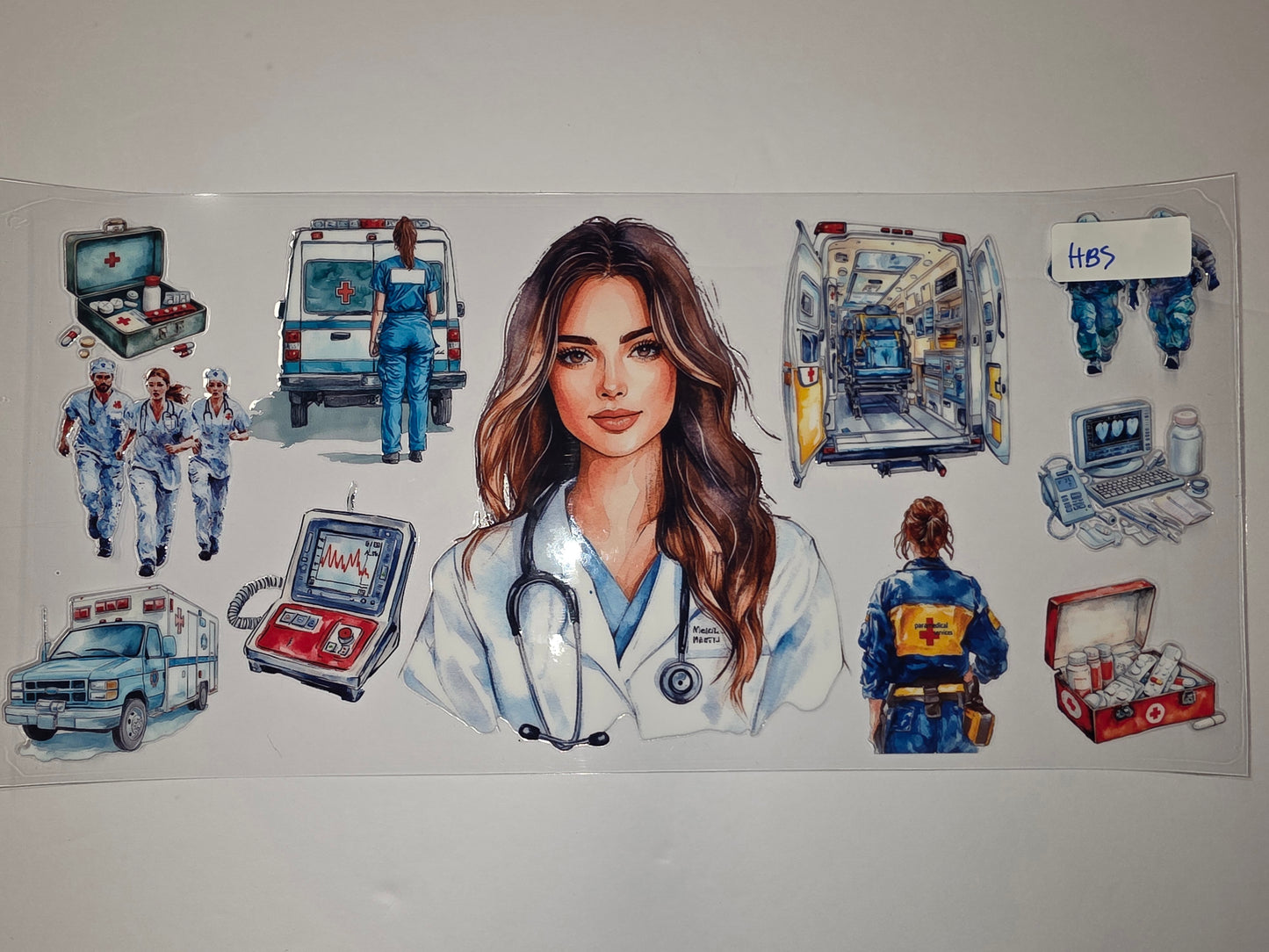 Medical Professionals & Ambulance Tumbler Wrap - Nurse, Doctor, EMT Designs