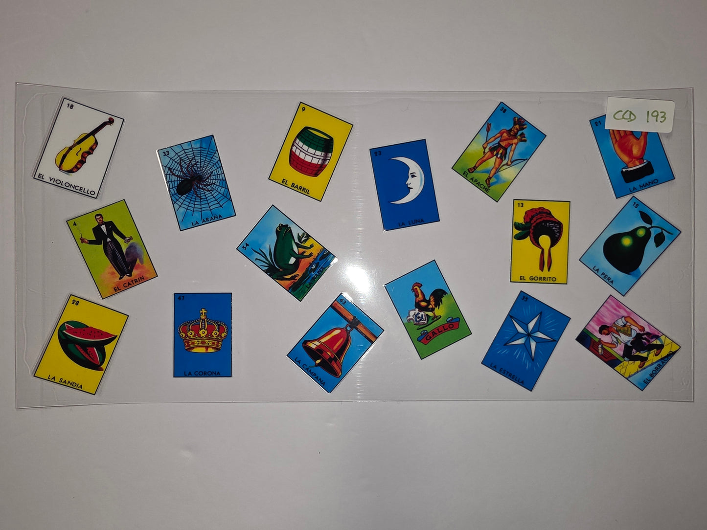 Loteria Card Tumbler Wrap - Classic Mexican Bingo Design