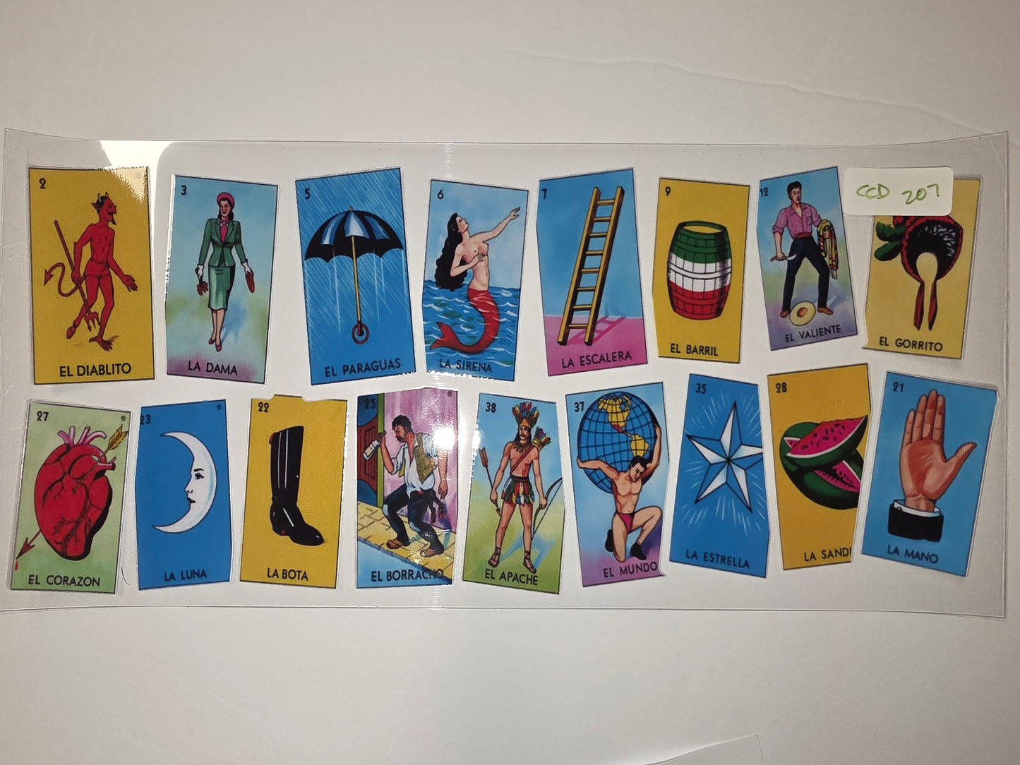 Loteria Card Tumbler Wrap - Classic Mexican Bingo Design