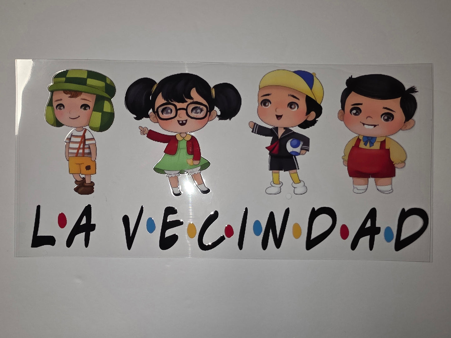 La Vecindad Friends Style Tumbler Wrap | Cute Cartoon Characters | Sublimation Design