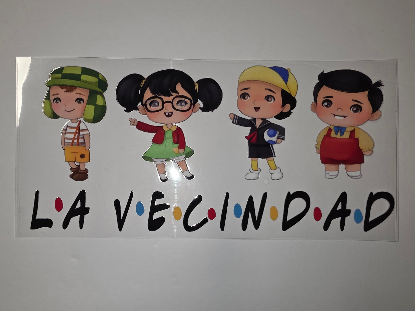 Chibi La Vecindad Friends Inspired Tumbler Wrap | Cartoon Characters | Sublimation Design