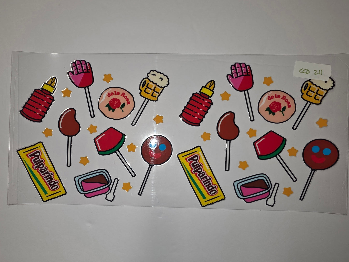 Mexican Candy Tumbler Wrap - Fun & Colorful Snack Design for Cups