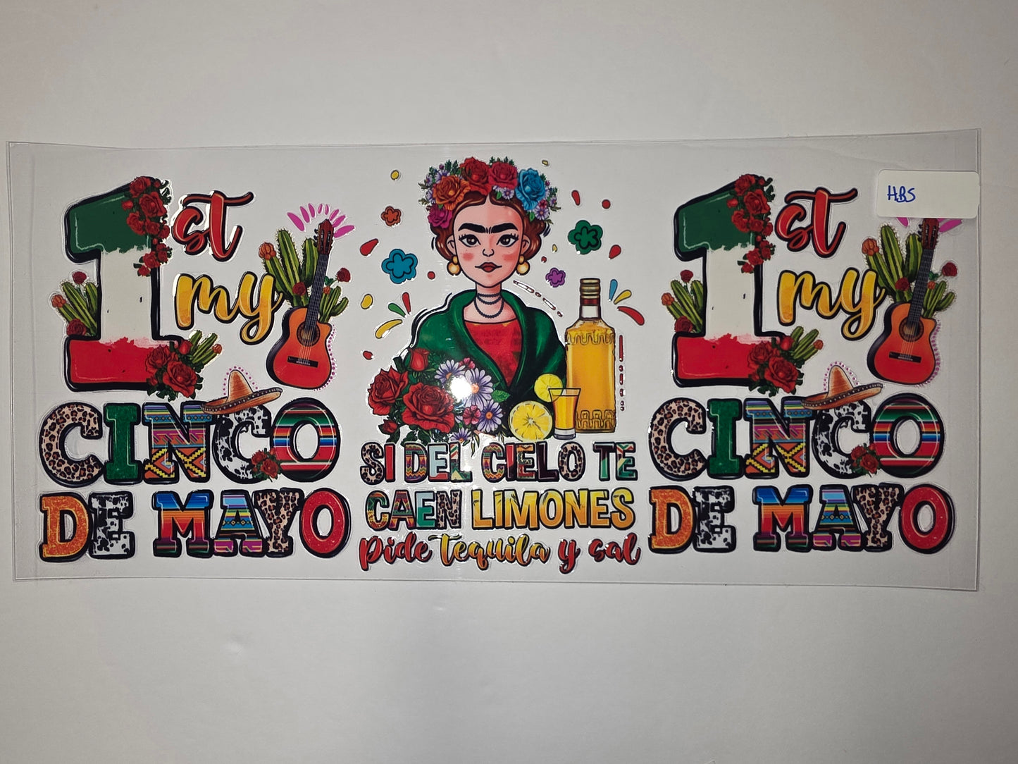 Cinco de Mayo Tumbler Wrap - Frida Inspired, Fiesta, Mexican Culture, Vibrant Colors