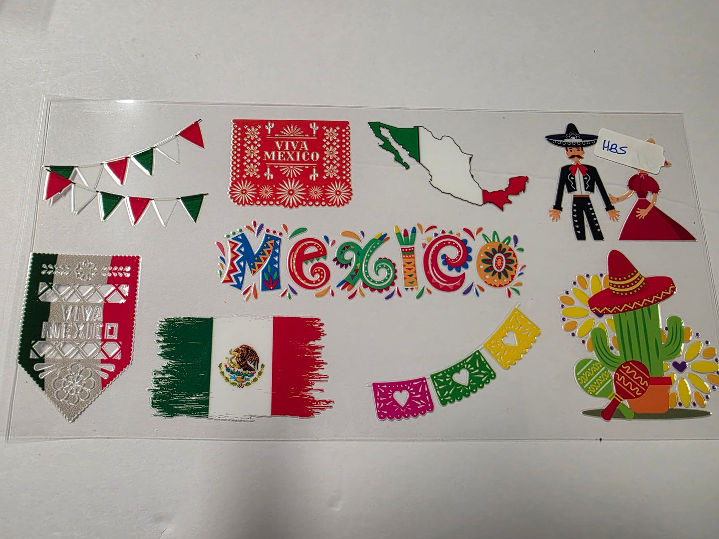 Vibrant Mexican Fiesta Tumbler Wrap - Cinco de Mayo, Mariachi, Cactus, Flags