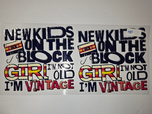 Retro "New Kids On The Block" Cassette Tape Tumbler Wrap - Vintage 80s/90s Vibe