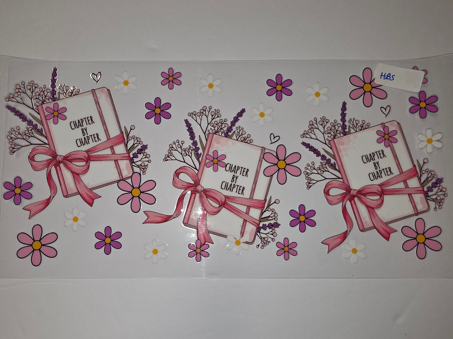 Chapter by Chapter Book Wrap | Pink Flowers & Lavender Tumbler Design