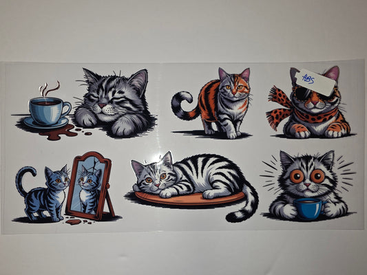 Cute Cat Tumbler Wraps - Adorable Feline Designs for Drinkware