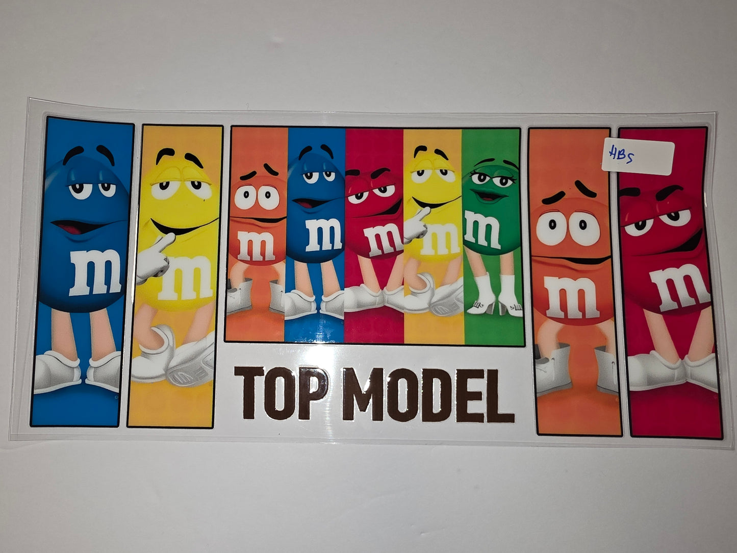 M&M "Top Model" Tumbler Wrap - Vibrant Colors & Fun Characters