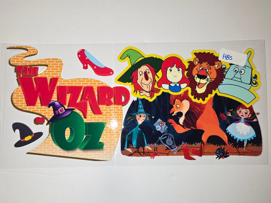 Wizard of Oz Tumbler Wrap - Dorothy, Scarecrow, Tin Man, Lion, Wicked Witch, Ruby Slippers