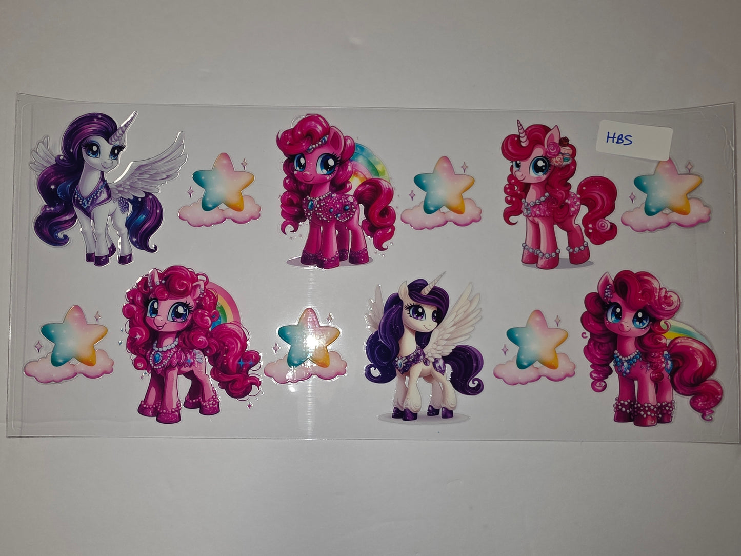 Magical Unicorn & Pony Tumbler Wraps - Pink, Purple, Rainbow Stars