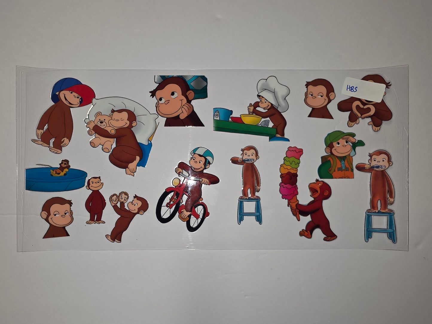Curious George Monkey Tumbler Wrap | Fun Cartoon Character Design | Kids Drinkware
