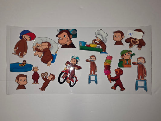 Curious George Monkey Tumbler Wrap - Fun Character Design for Cups & Drinkware