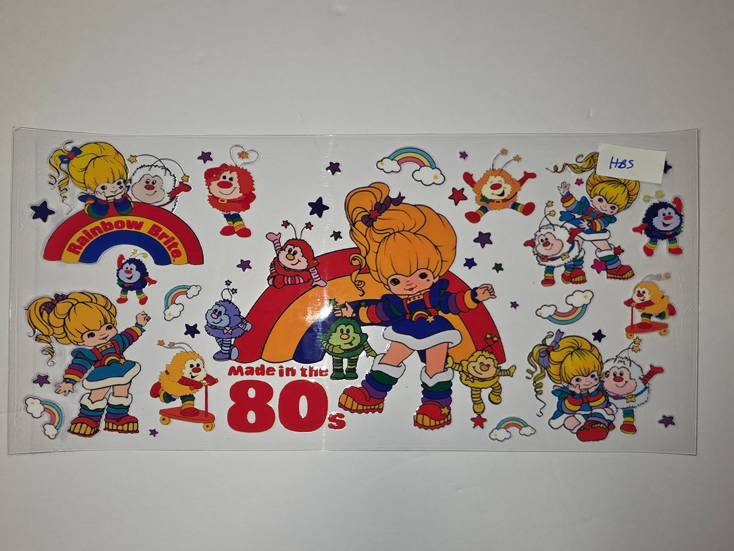 Retro Rainbow Brite & Friends 80s Tumbler Wrap | Vibrant Colors & Nostalgic Design