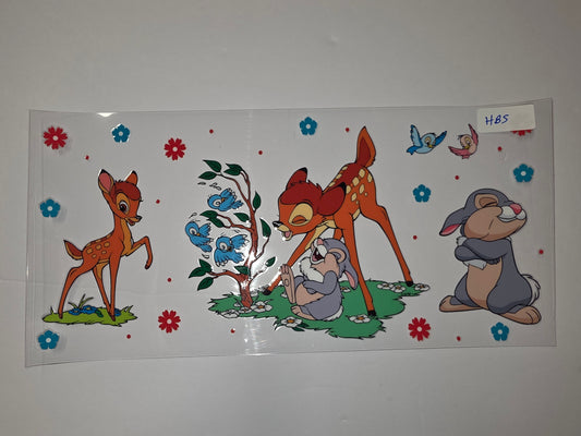 Bambi & Thumper Tumbler Wrap - Whimsical Forest Friends Design
