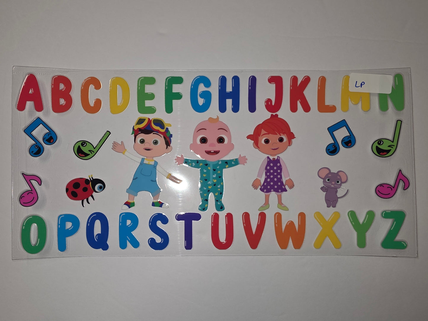 CoComelon Alphabet & Characters Tumbler Wrap | ABC Song Fun | Kids Drinkware Design
