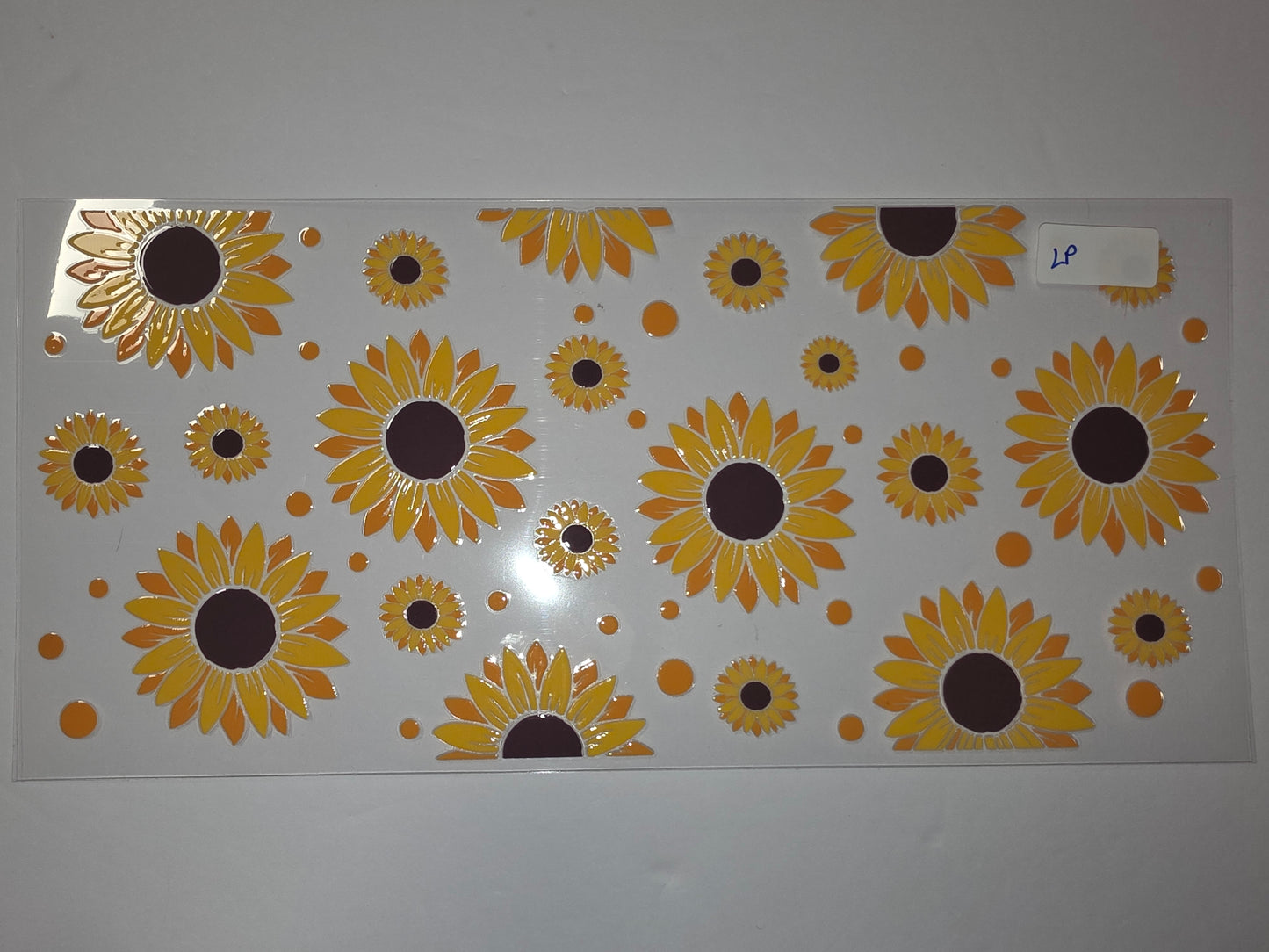 Sunflower Tumbler Wrap | Yellow & Orange Floral Design | Summer Drinkware Decal