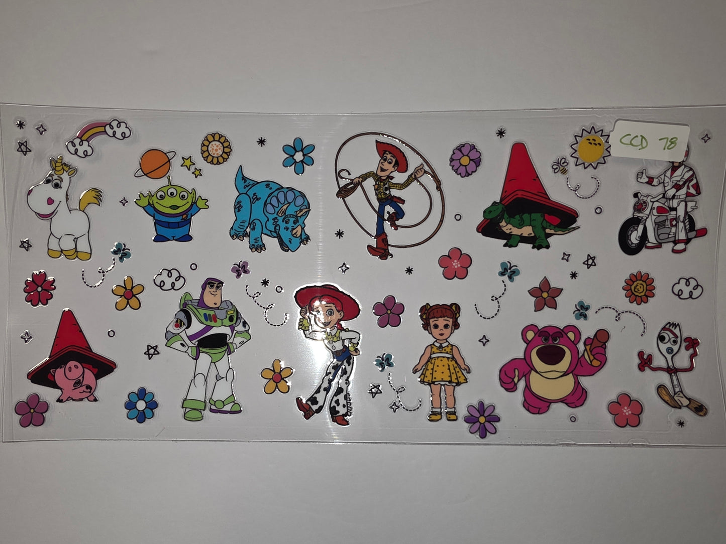 Toy Story Character Tumbler Wrap - Buzz, Jessie, Lotso, Alien & Friends