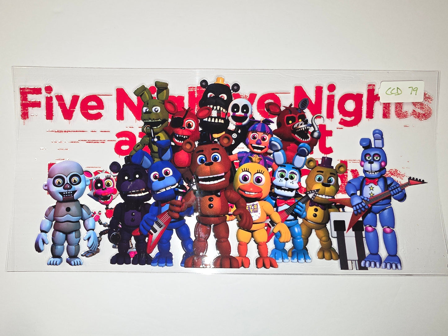 Five Nights at Freddy's Character Tumbler Wrap - Vibrant & Fun Drinkware Design