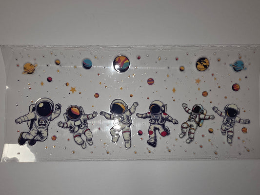 Astronaut Space Adventure Tumbler Wrap - Planets, Stars, and Cosmic Fun