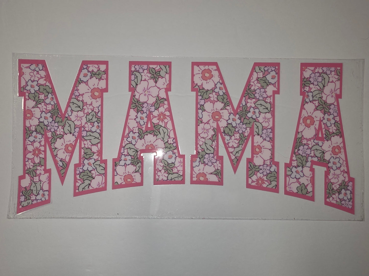Mama Floral Tumbler Wrap - Pink & Purple Flowers, Vintage Style