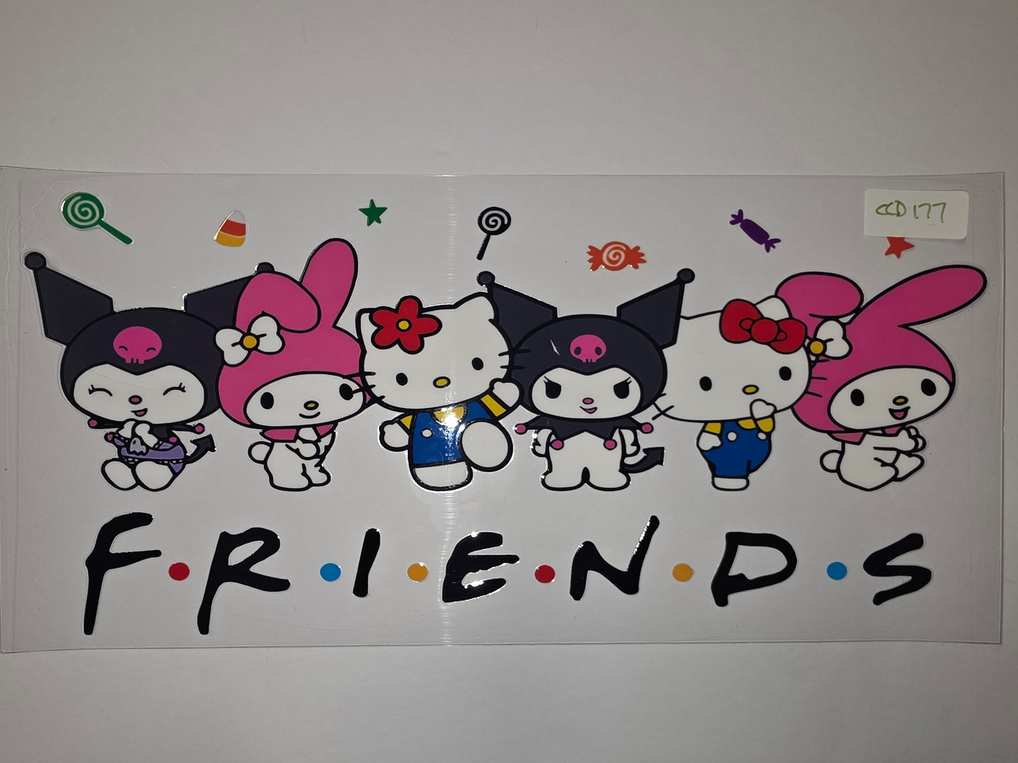 Sanrio Friends Kuromi Hello Kitty My Melody Tumbler Wrap - Cute Kawaii Drinkware Design