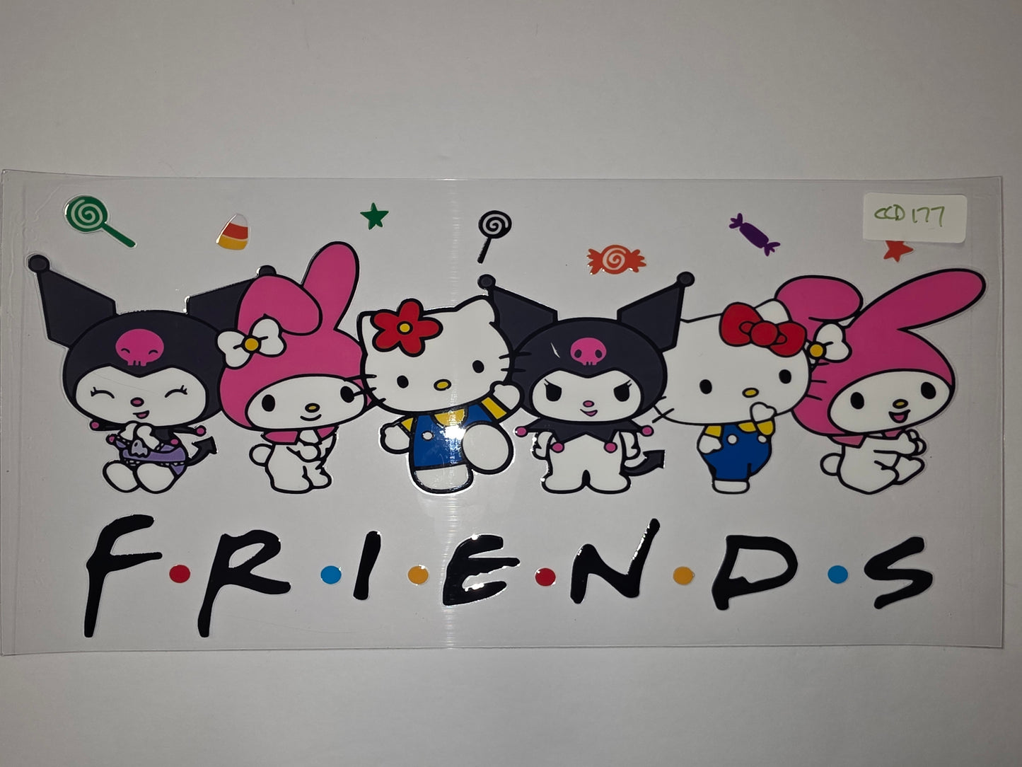 Sanrio Friends Kuromi Hello Kitty My Melody Tumbler Wrap | Cute Kawaii Drinkware Design