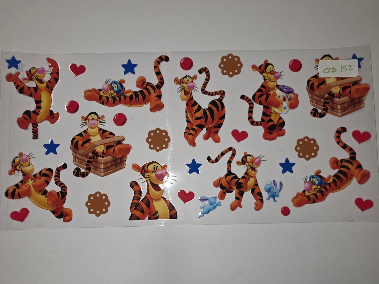 Tigger & Friends Tumbler Wrap | Orange, Black, Blue & Red | Whimsical Character Design