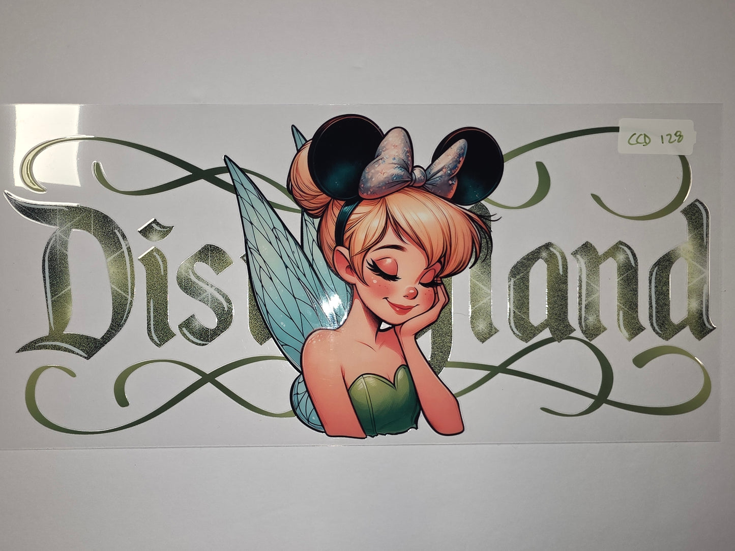 Tinkerbell & Minnie Mouse Ears Disneyland Inspired Tumbler Wrap | Fairy & Mouse Ears Design