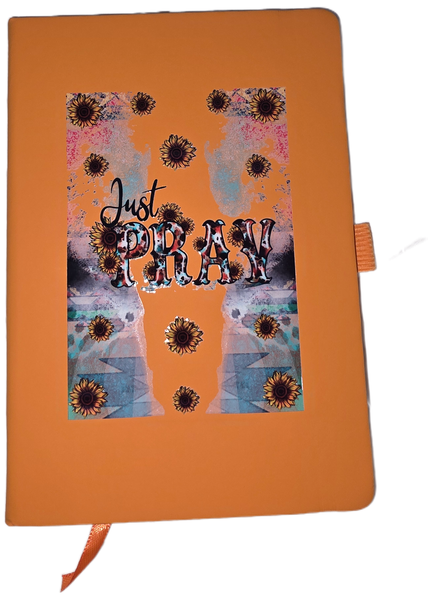 Just Pray A5 Line Journal Notebook 5.5 x 8.2 inch with Pen Holder