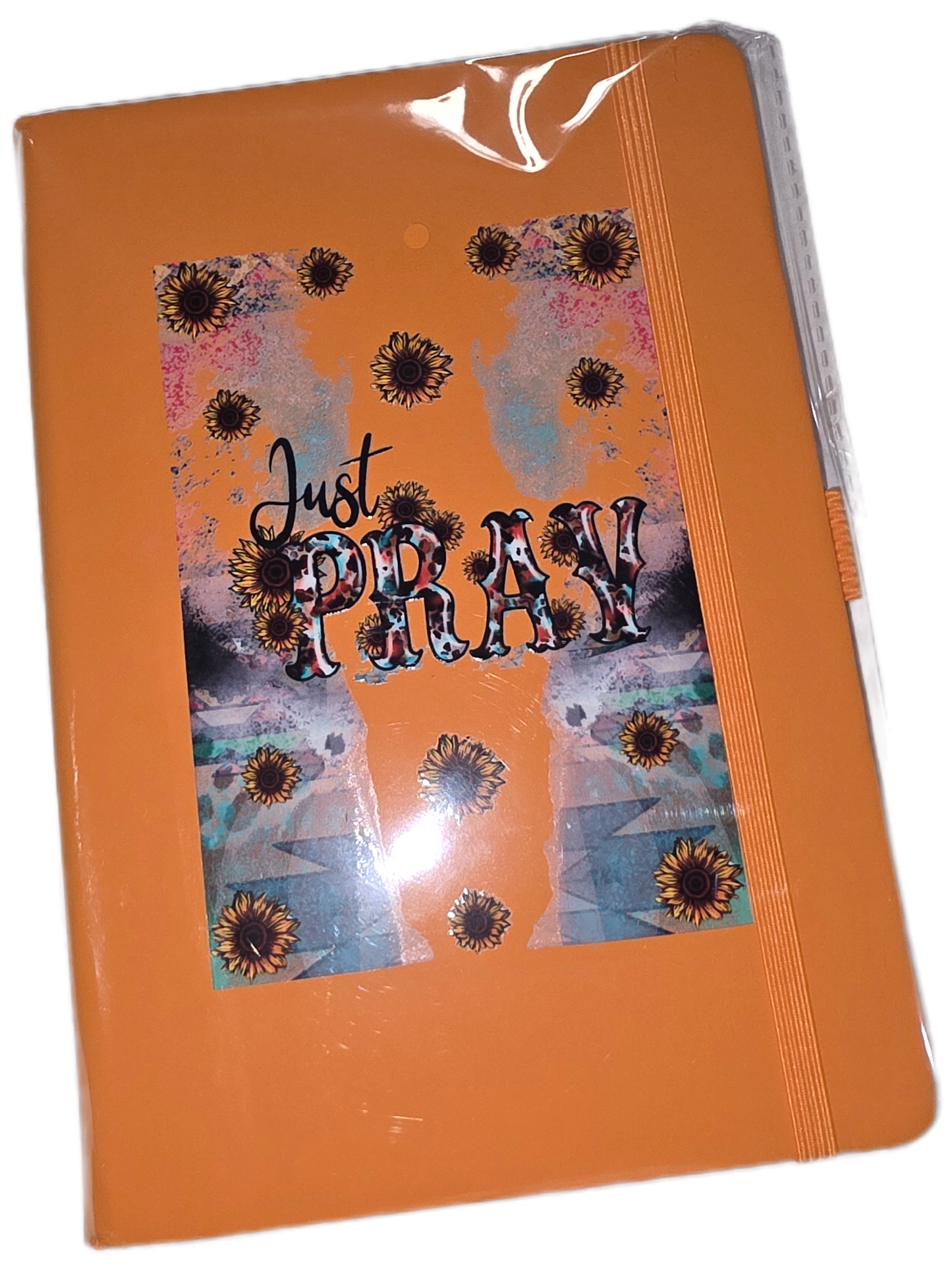 Just Pray A5 Line Journal Notebook 5.5 x 8.2 inch with Pen Holder