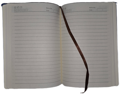 White Flower Rose A5 Line Journal Notebook 5.5 x 8.2 inch with Pen Holder