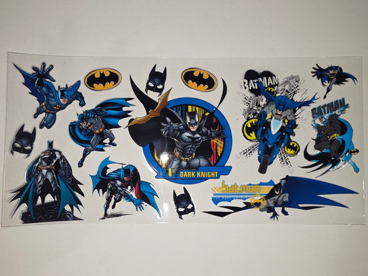 Batman The Dark Knight Tumbler Wrap - Blue & Black Superhero Design