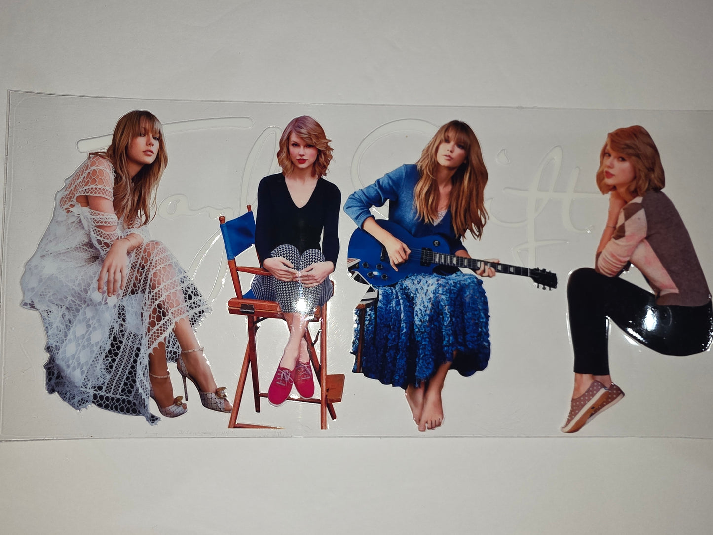 Taylor Swift Inspired Tumbler Wrap - Music Icon Design