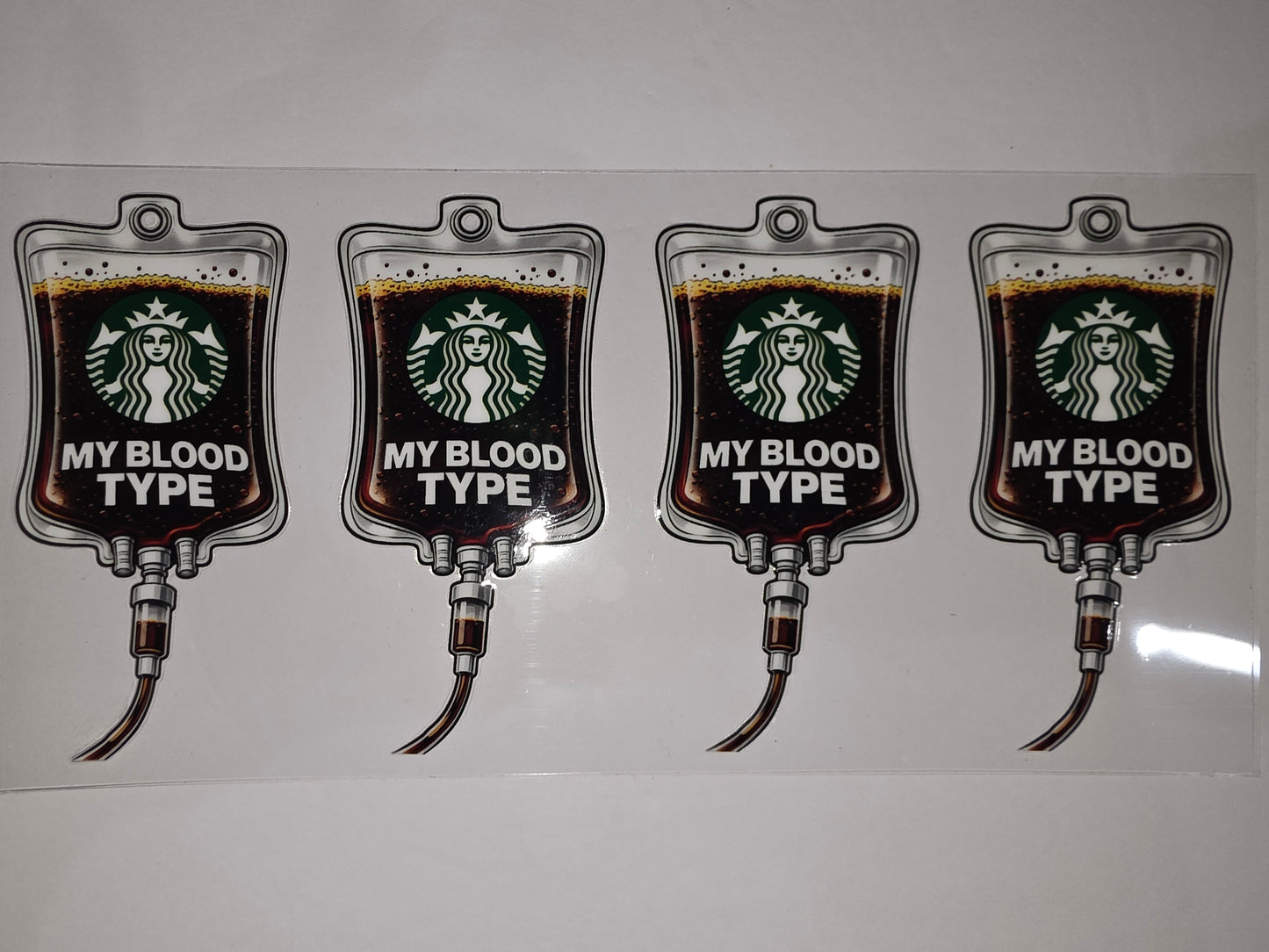 My Blood Type Coffee Tumbler Wrap - Starbucks Inspired Design