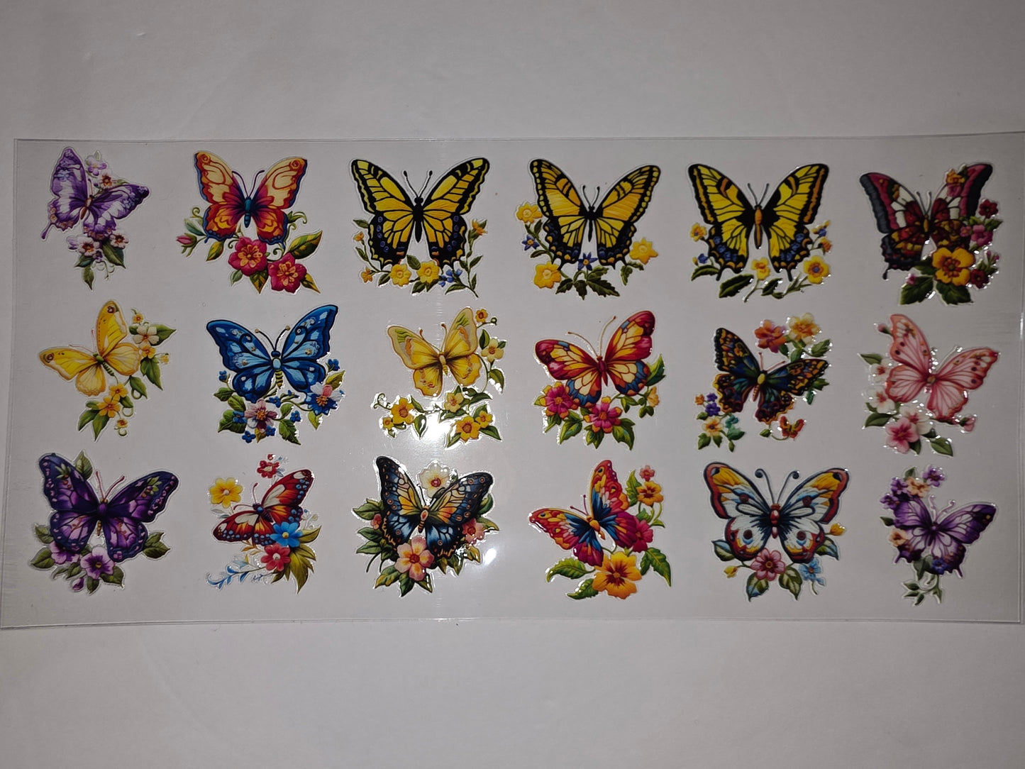 Vibrant Butterfly & Floral Tumbler Wraps - Butterfly Cup Decals - Sublimation & Vinyl Designs
