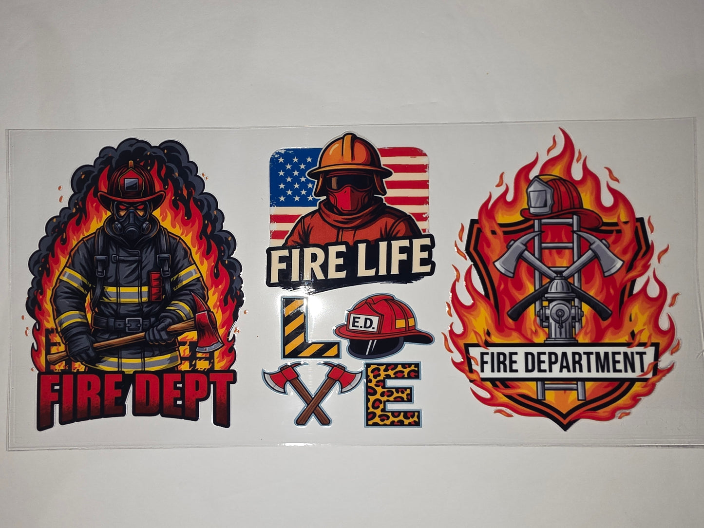 Firefighter Tumbler Wraps - Fire Life, Fire Dept, Fire Department Designs