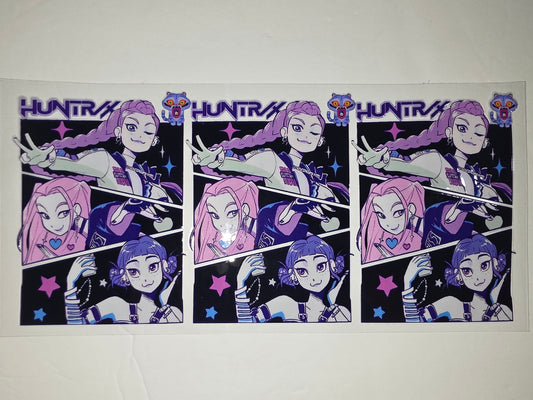 Anime Girl Tumbler Wrap - Purple & Pink Kawaii Character Design