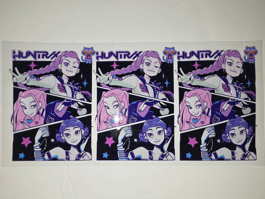 Anime Girl Tumbler Wrap - Purple & Pink Manga Style Drinkware Design