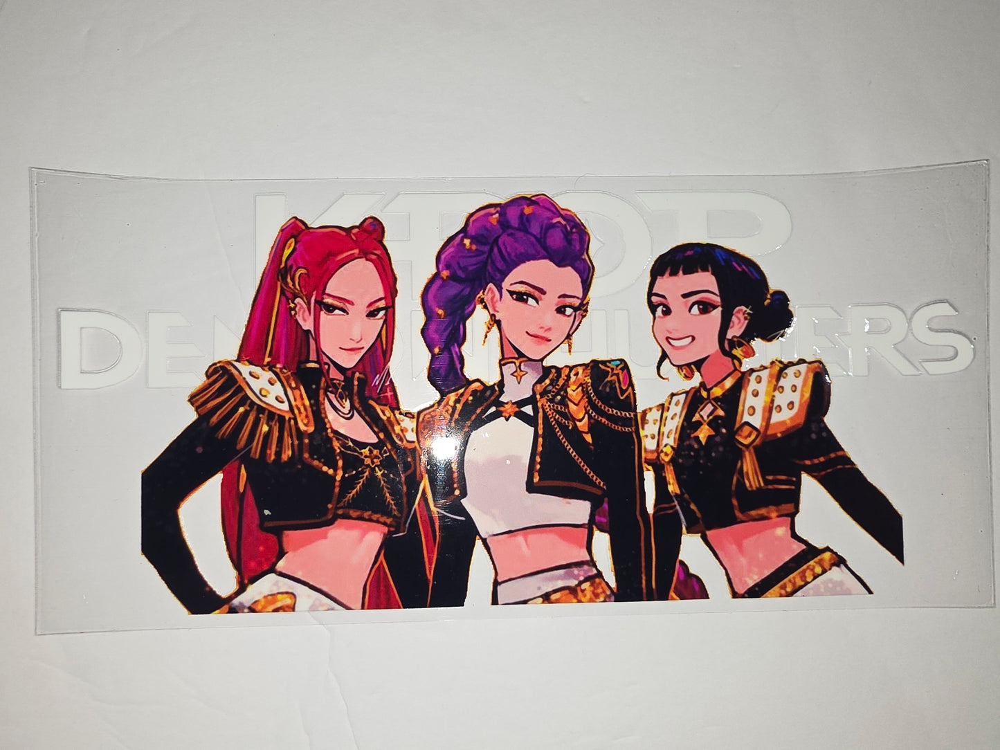 K-Pop Girl Group Tumbler Wrap - Anime Style, Black & Gold Outfits