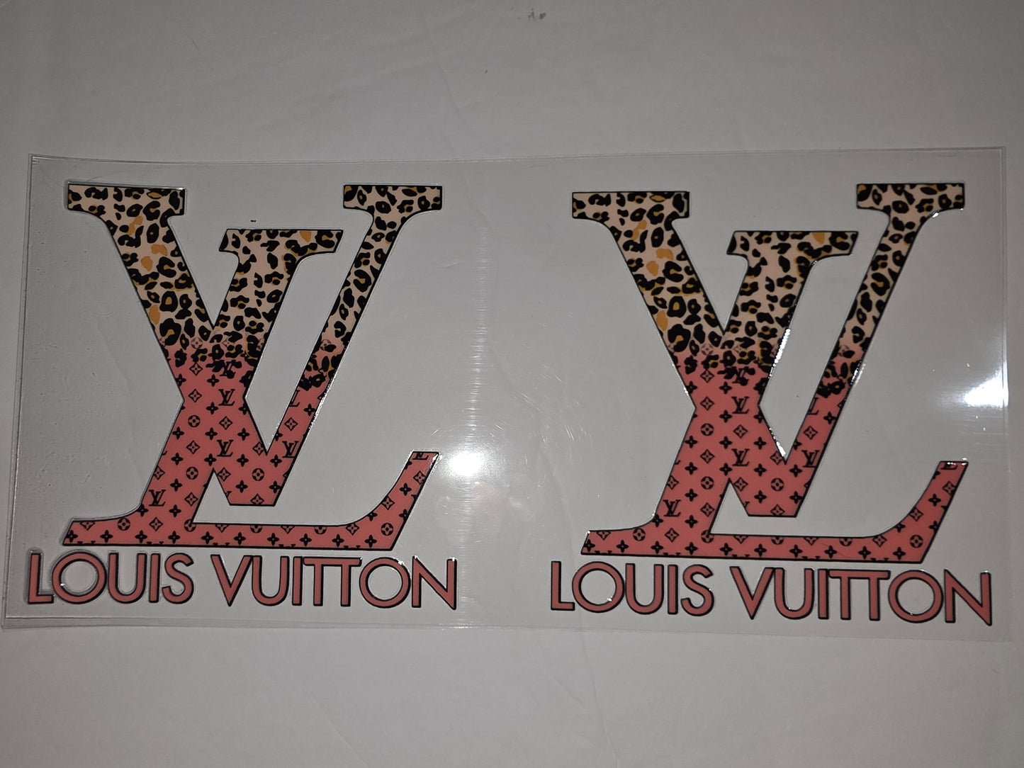 Pink Leopard LV Monogram Tumbler Wrap | Designer Inspired Drinkware Decal
