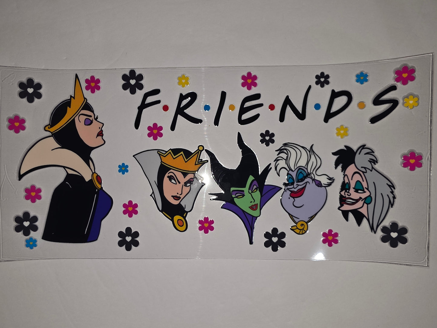 Disney Villains Friends Tumbler Wrap - Evil Queen, Maleficent, Ursula, Cruella - Sublimation Design