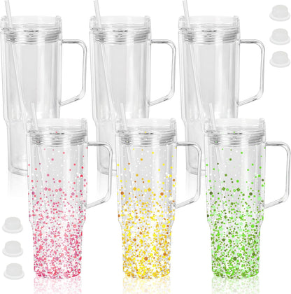40 oz Snowglobe Tumbler with Handle