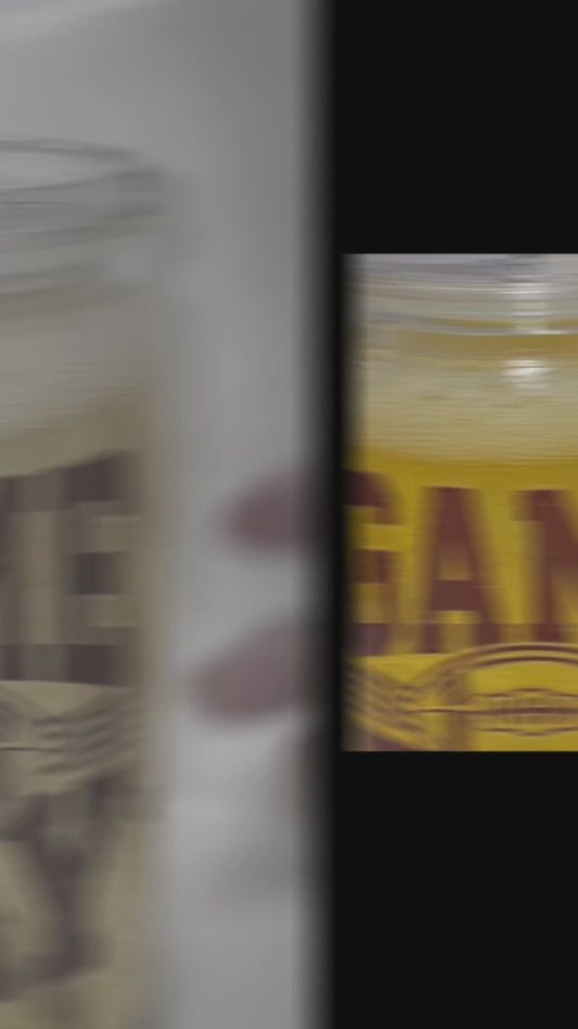 1 Premade 16 oz Libbey Cup Game Day Beer Cup