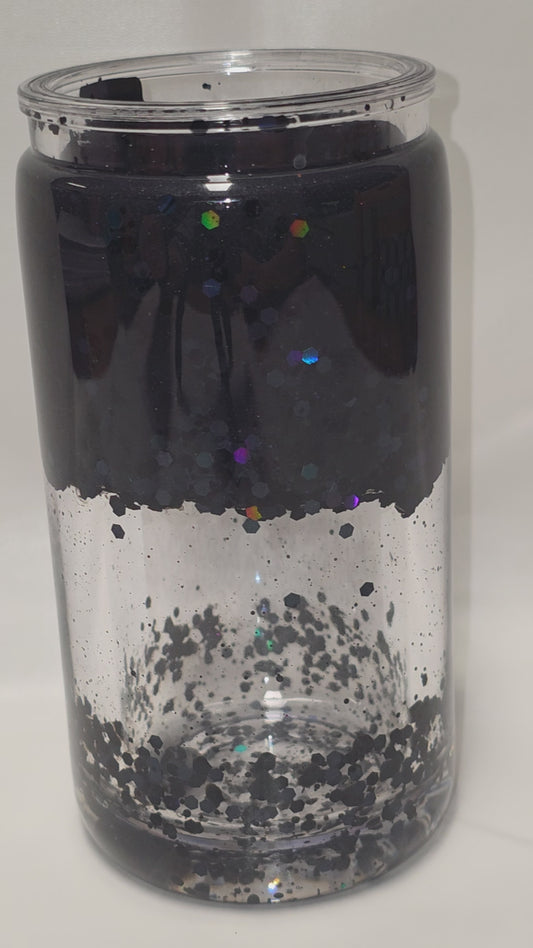 1 Premade 16 oz Libbey Cup Black Lava