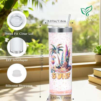 20 oz Hot or Cold Storyboard Snowglobe Tumbler Leakproof